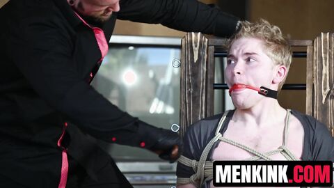 Gunnar Stone pounds bratty Zacc Andrews into submission with raw cock