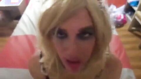 Crossdresser Cock Sucking Fun
