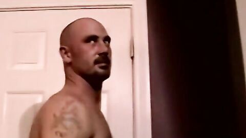 JoeSchmoeXXX.com - Bald stud gets a helping hand from a mature gay pervert