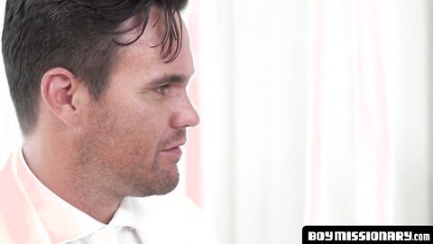 BoyMissionary.com - Mormon hunk and shy twink's blowjob swap before bareback sex