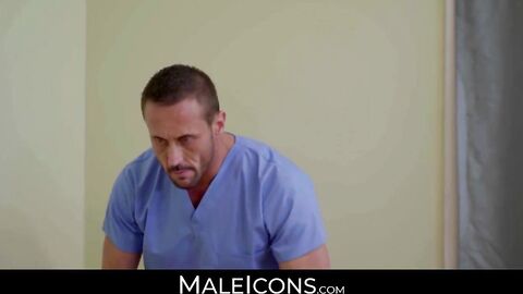 MaleIcons.com - Tight doctor Landon's breeding session with gorgeous Brandon's big co