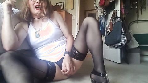 Sissy Clit Play & Anal Fun with Toy