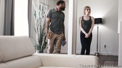 TS Ella Hollywood seduces her ex stepdad Ricky Larkin with tight hole