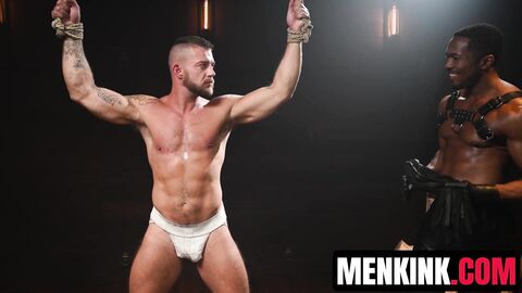Tryp Bates begs for more as Sean Xavier fucks him in rope bondage