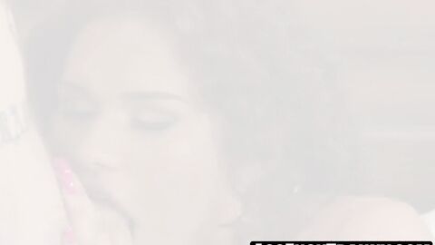 Alisia Rae sprays warm cum after sex in lingerie