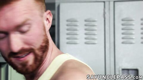 Naughty Aiden Tyler is stretched out by Lance Woods massive dick