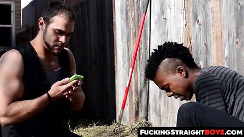 FuckingStraightBoys.com - Neon hair babe enjoys fucking in FMM trio