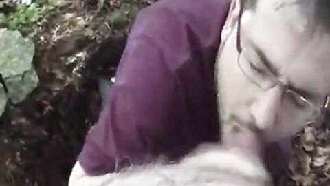 Bear Cub Blows a Load in His Mouth and Swallows