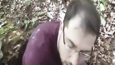 Bear Cub Blows a Load in His Mouth and Swallows