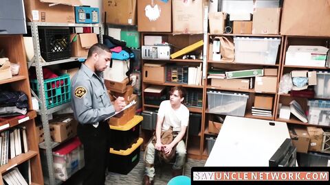 SayUncleNetwork.com - Security squad takes turns fucking thief raw in interrogation r