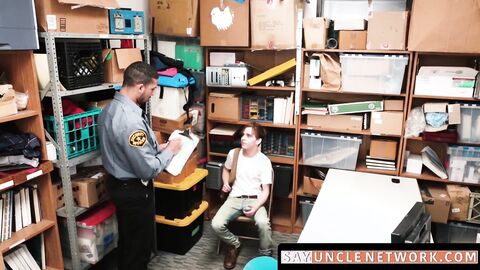 SayUncleNetwork.com - Security squad takes turns fucking thief raw in interrogation r