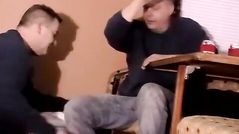 JoeSchmoeXXX.com - Two mature homosexuals enjoy a blowjob session together