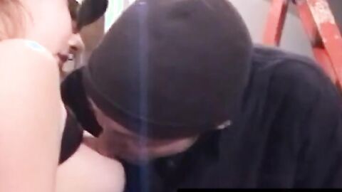 Kinky jock trio gangbangs lusty vixen in workshop