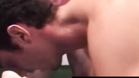 Kinky jock trio gangbangs lusty vixen in workshop