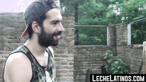 LecheLatinos.com - Latino's first gay anal fucking: raw, hard, and ending with a cums