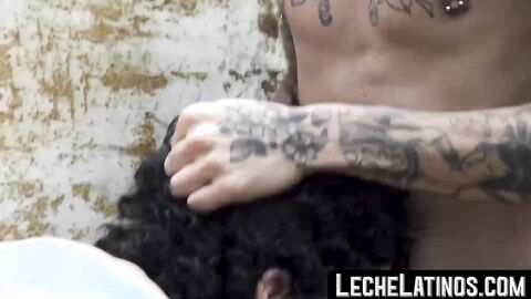 LecheLatinos.com - Latino's first gay anal fucking: raw, hard, and ending with a cums