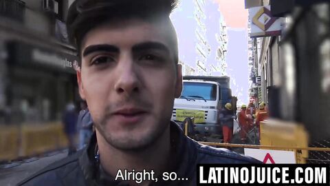 Latino hunk earns cash taking bare dick deep