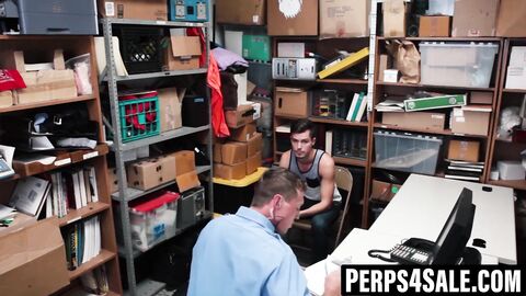 Male suspect bareback fucked till screaming and cumming