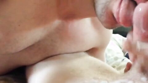 Big-Cock Buddies Blow and Masturbate