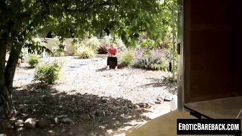 Lance takes cock all the way down his hungry throat