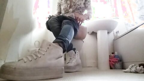 Twink Crossdresser in Tight Jeans