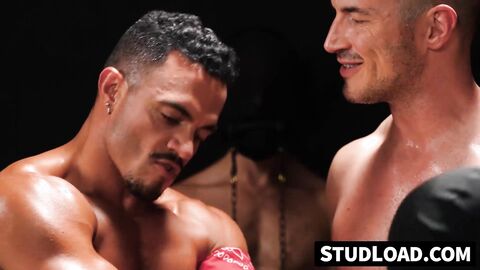 Tatted Derek Kage lets his recruits drill his subs tight ass