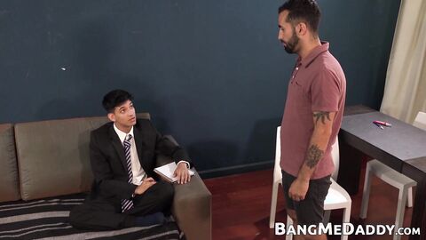 Stepdad Joadri seduces twink stepson Claude into nasty bareback