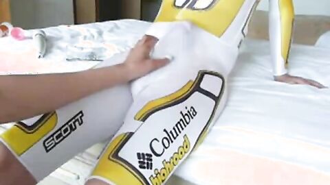 Cycle Suit Rub - Big Cock Handjob