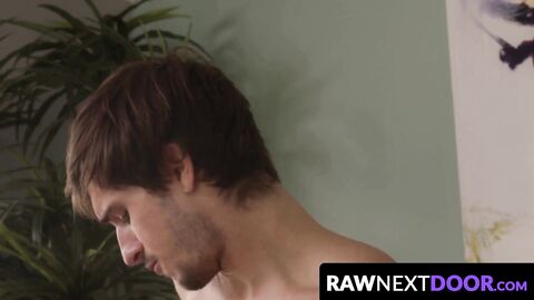 RawNextDoor.com - Gay throat fucking leads to hardcore bareback with Donte Thick and