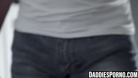 Hung daddy gets sucked off then rams stepson raw