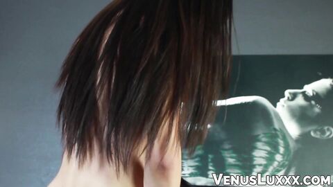 Trannies Carmen Moore and Venus Lux taking turns fucking each other