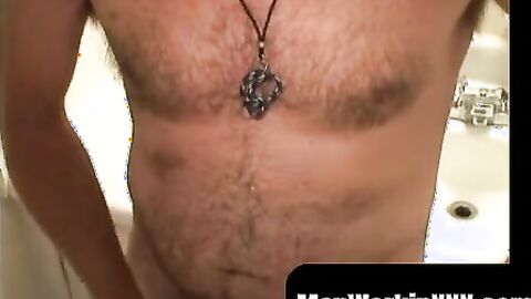 MenWorkinXXX.com - Mature dude jerks himself off to an explosive and intense orgasm