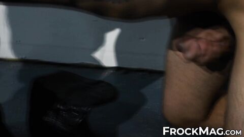 Gorgeous Ben Masters shoots creamy loads on his boss after stroking his thick rod