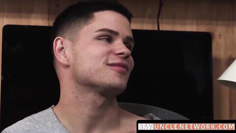SayUncleNetwork.com - Stepson sucks hunk off before taking a rough and raw bareback p