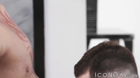 Tristan Brazer uses every inch of his cock to take down Tristan Hunter