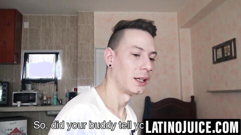 Young gay Latino breeds and blows for cash and thrills