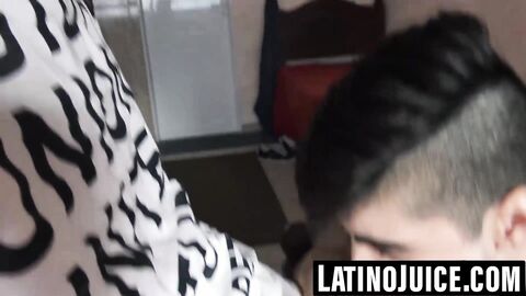 Young gay Latino breeds and blows for cash and thrills