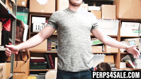 Young shoplifter pays with his tight stretched hole