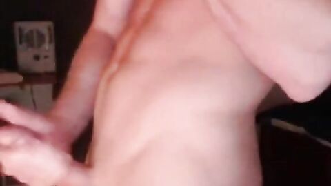 Muscular Webcam Man Jerks Off and Cums Hard