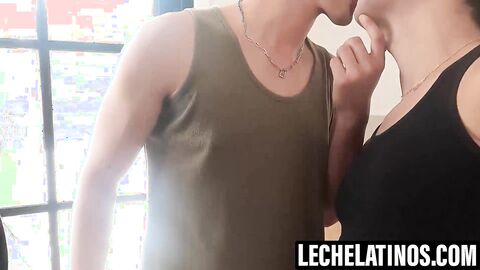 LecheLatinos.com - Alfonso Osnaya's mouth stretched by two big cocks