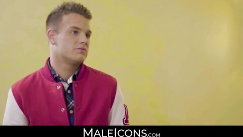 MaleIcons.com - Delicious young stud's banging session with boyfriend's massive cock