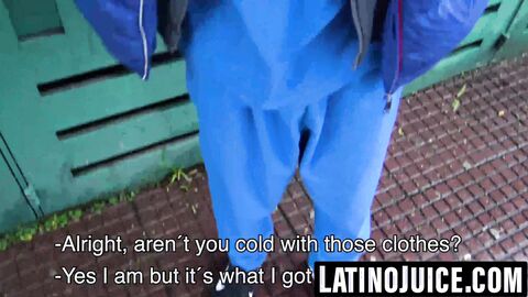 Young Latino takes long thick cock in tight ass