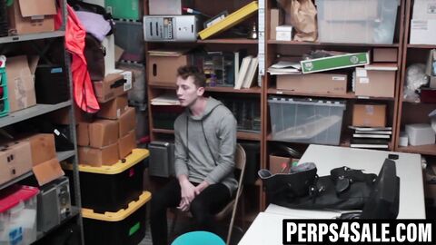 Curly twink bred by BBC for stealing condoms