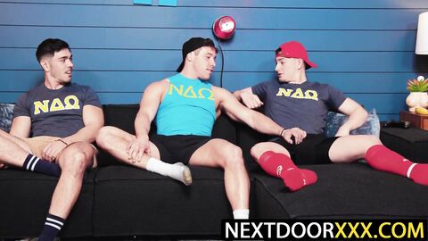 NextDoorXXX.com - Masyn Thorne Nico Coopa share Kyle Fletcher's cock