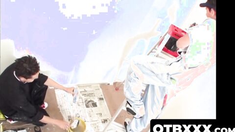 OTBXXX.com - Latino twinks use their throbbing dicks and condoms to reach orgasm