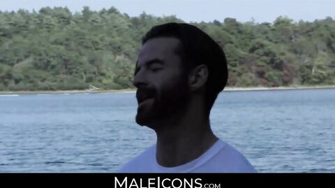 MaleIcons.com - Shy gay beauty's secret anal play on a date with big cock and intense