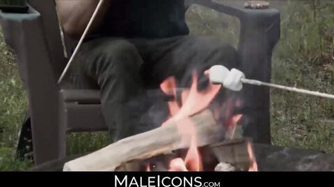 MaleIcons.com - Shy gay beauty's secret anal play on a date with big cock and intense