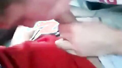 Young Blonde Gives Daddy Roadhead