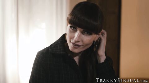 Colby Jensens thick cock destroys trans Natalie Mars tightest hole