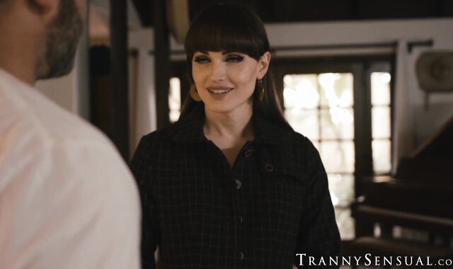 Colby Jensens thick cock destroys trans Natalie Mars tightest hole
